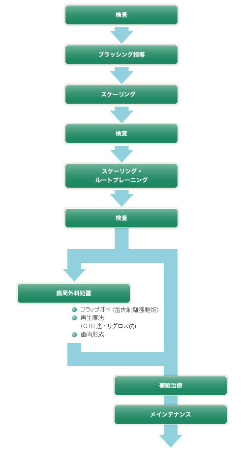 歯周病治療の流れ